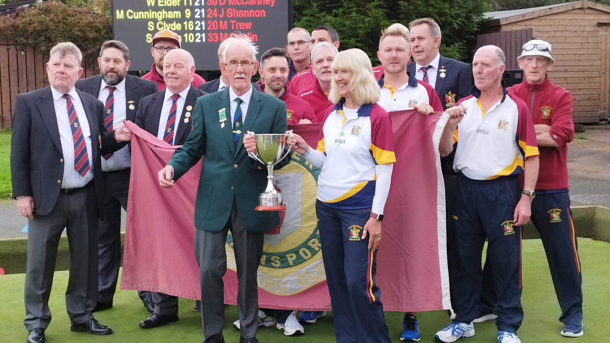 IBA Intermediate Cup Final 2023   The Champions with IBA President Bill Galloway